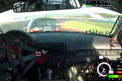 Video: A Close Shave In A Spec E46 At 115 MPH