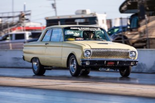 Cindee Hall And Her Classic Falcon Ready For NMRA/NMCA Super Bowl