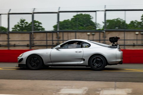 Video: 700-HP Supra Stalks Supercharged Elise At Cadwell Park!