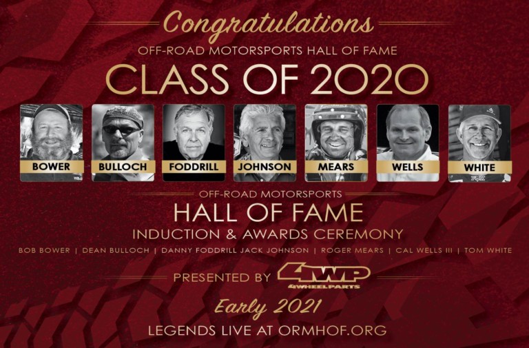 2020 Off-Road Motorsports Hall Of Fame Inductees Announced