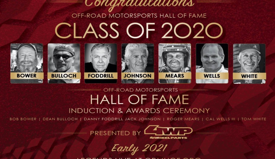 2020 Off-Road Motorsports Hall Of Fame Inductees Announced