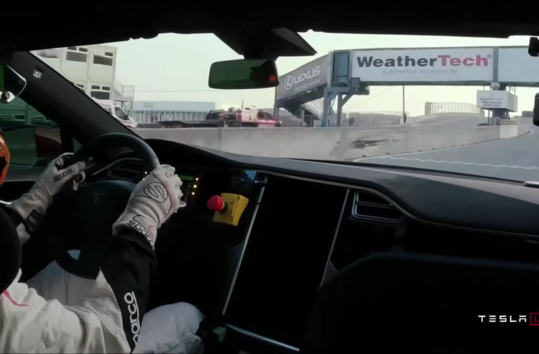 Three Motors and 1,100 HP: This Tesla Model S Laps Laguna in 1:30.3!