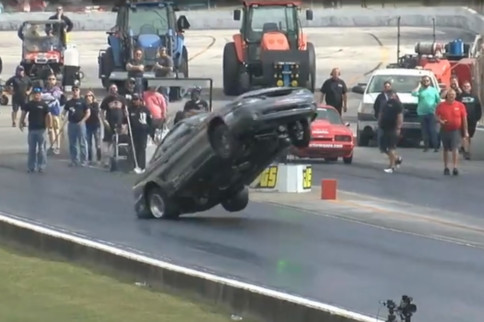 Wild Wheelie: Kevin McMullin Jumps The Wall At The NMRA World Finals