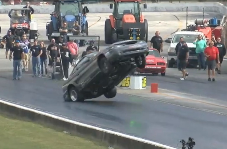 Wild Wheelie: Kevin McMullin Jumps The Wall At The NMRA World Finals