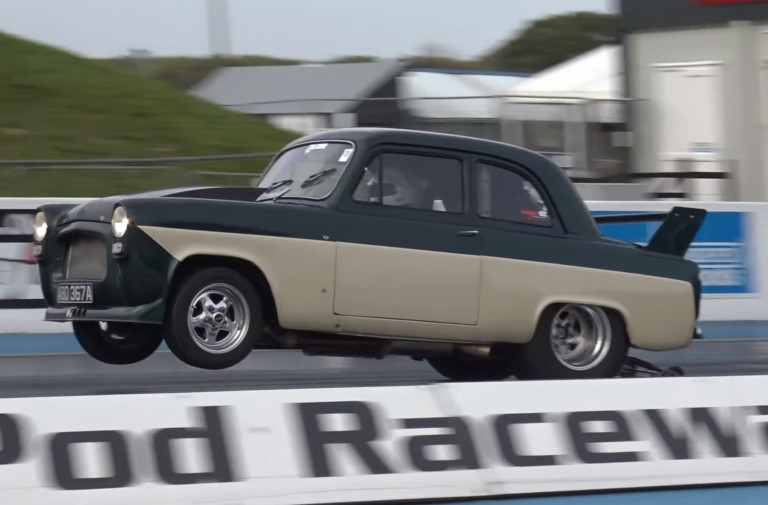 Small And Mighty: Garth Wong's 8-Second LS Powered Ford 100e
