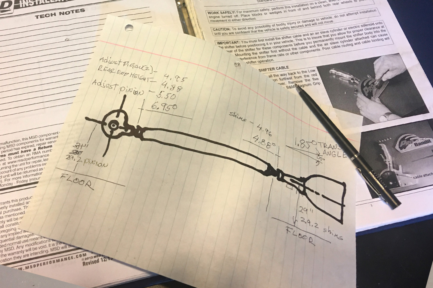 driveshaft angle