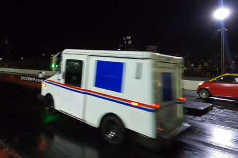 LSA-Swapped Postal Truck Hits The Dyno