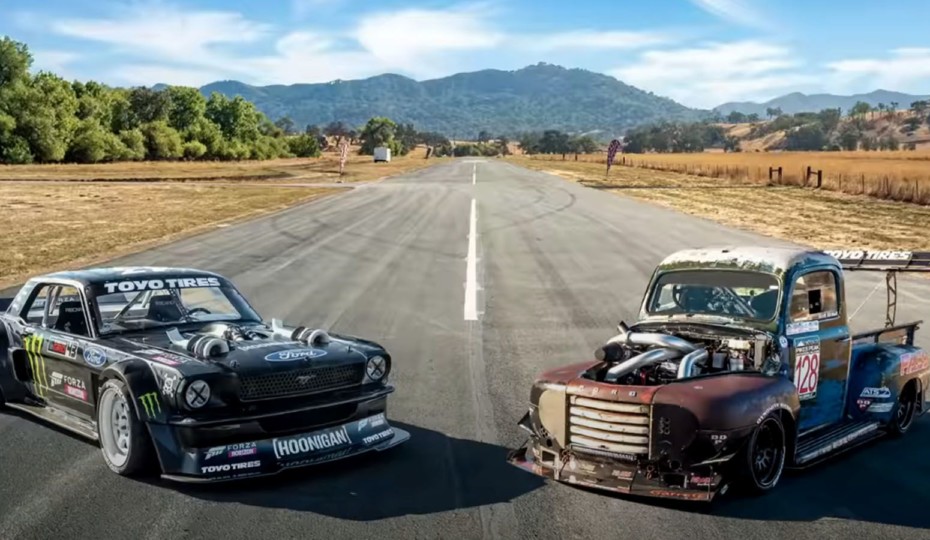Scott Birdsall's Diesel-Powered F100 VS. Ken Block And The Hoonicorn