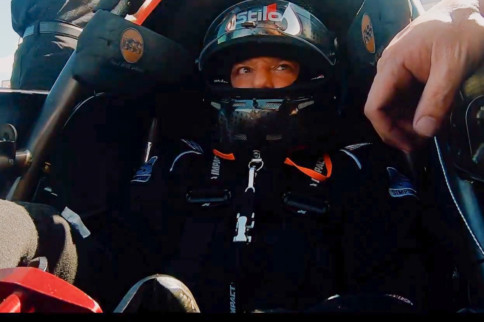 Tony Stewart Jumps Behind The Wheel Of A Top Fuel Dragster