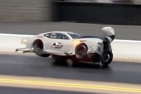VIDEO: NHRA Pro Mod's Jose Gonzalez Goes Hard Into zMAX Guardrail