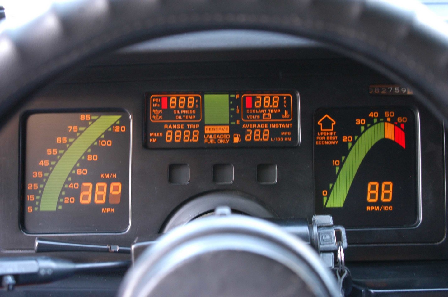 corvette dash