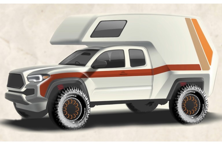 Toyota Tacoma Tacozilla Retro Camper Vehicle Unveiled