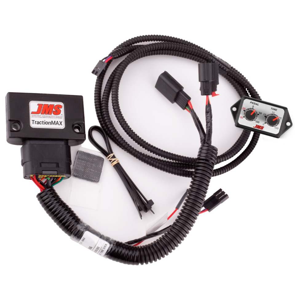 The TractionMAX vehicle traction control unit by JMS Chip & Performance offers effortless all-in-one throttle and pedal tuning solution for drivers. Photo Credit: JMS Chip & Performance