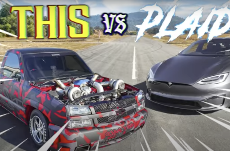 Worlds Fastest 4x4 LS-Powered Full-Size Truck Takes On Tesla Plaid