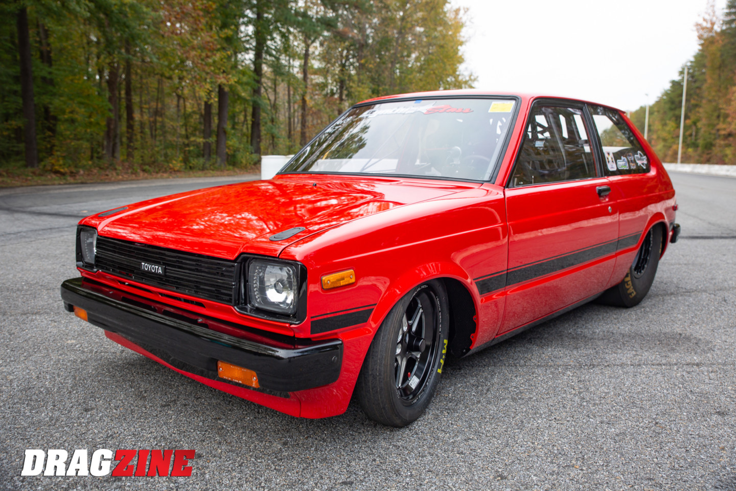 Cynthia Starr - Jose Torres Rotary-powered 1981 Toyota Starlet front view