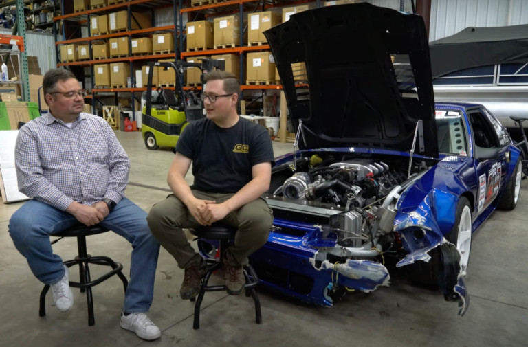 High Horsepower Supercharged 7.3L “Foxzilla” Crashes On Track