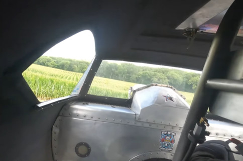 Dave Gallegos Launches His Funny Car Into A Cornfield At Eddyville