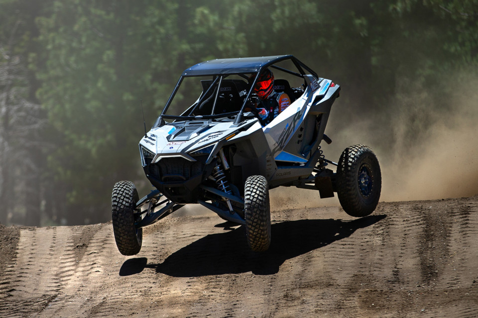 RJ Anderson Rips A Polaris Turbo R At Mammoth Motocross Track