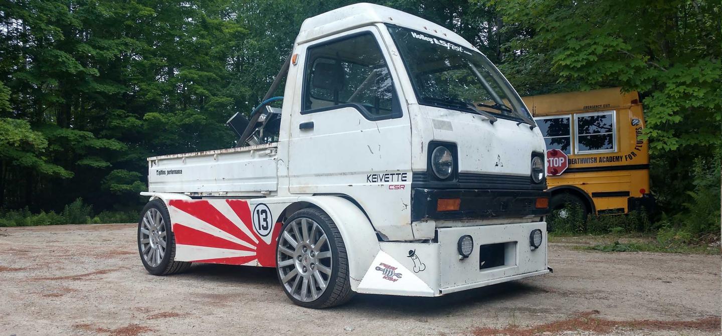 This Boosted Kei Truck Brings LS-Power To The JDM Market