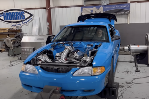 Watch A Steve Morris Built 1,200 Horsepower SN95 Hit The Hub Dyno
