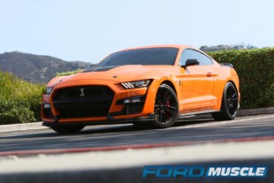 Our Code Orange GT500 Crosses The Ford Muscle Finish Line