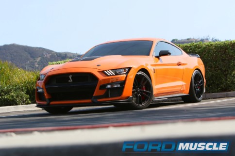 Our Code Orange GT500 Crosses The Ford Muscle Finish Line