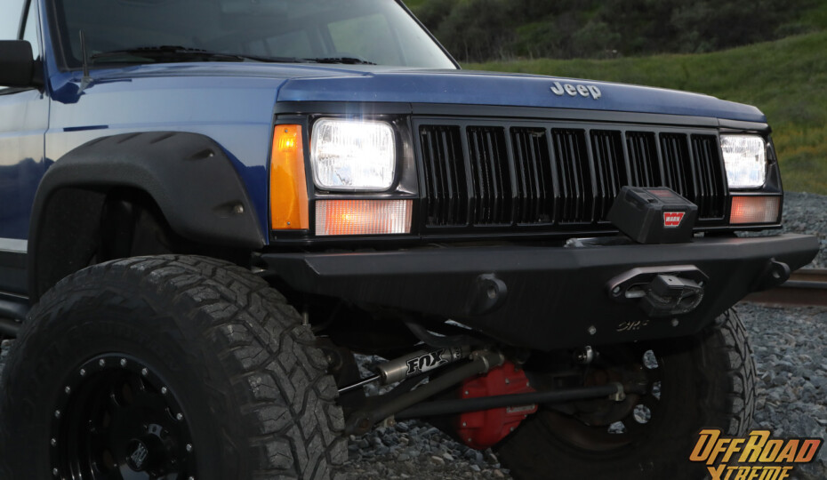 Jeep XJ Cherokee Upgrades Headlights With Holley RetroBright