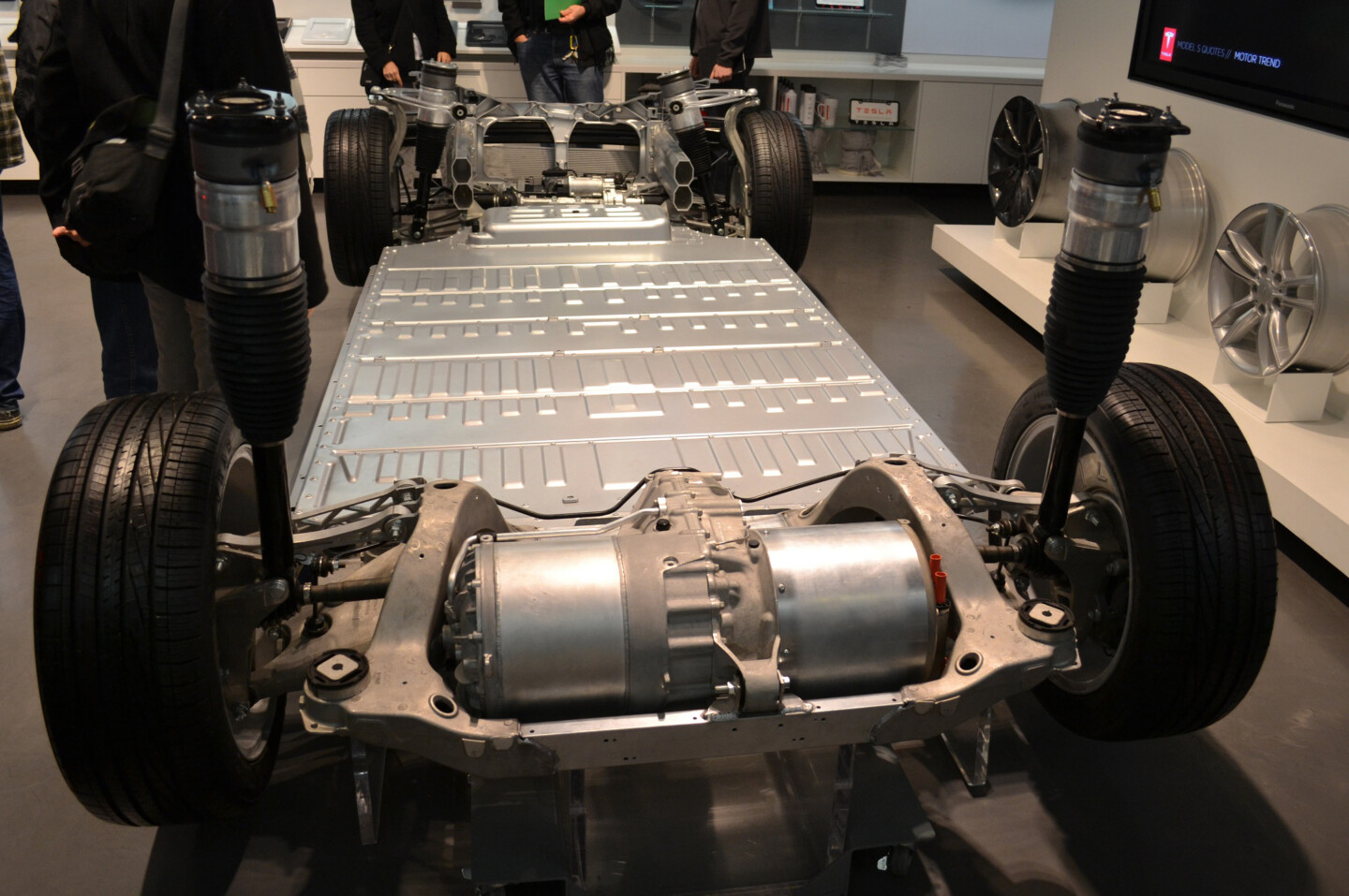 Now here's a real question - would the Tesla be considered a "Rear-engine, rear-wheel drive" configuration?