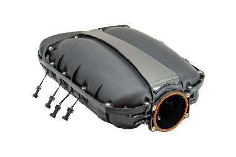 The Performance Design XS Intake Manifold Maximizes Underhood Space