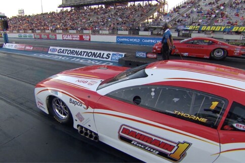 Video: Epic 2-Minute Pro Mod Staging Duel Highlights Gatornationals