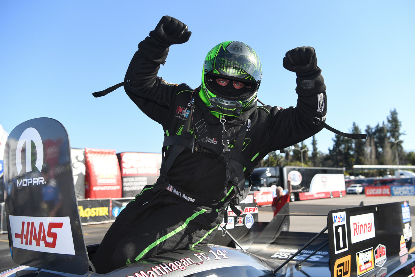 Matt Hagan, nhra winternationals, pomona, funny car, dodge, Tony Stewart 