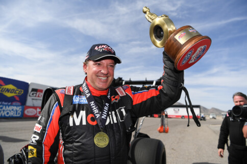 Tony Stewart Wins First NHRA National Event In Top Alcohol Dragster