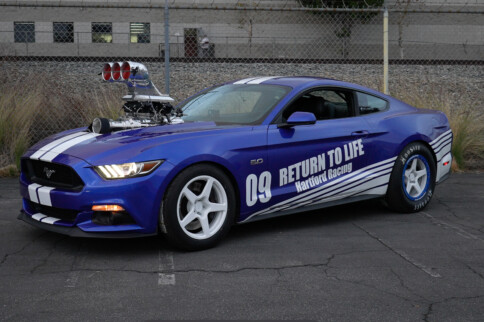 Forgeline Drag Racing Wheels Power Emelia Hartford's Blown Mustang
