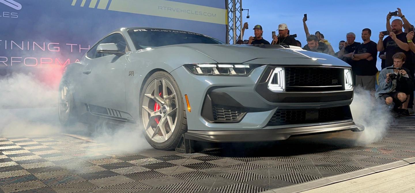 Vaughn Gittin Jr. Debuts The 2024 Mustang RTR At A Performance Party
