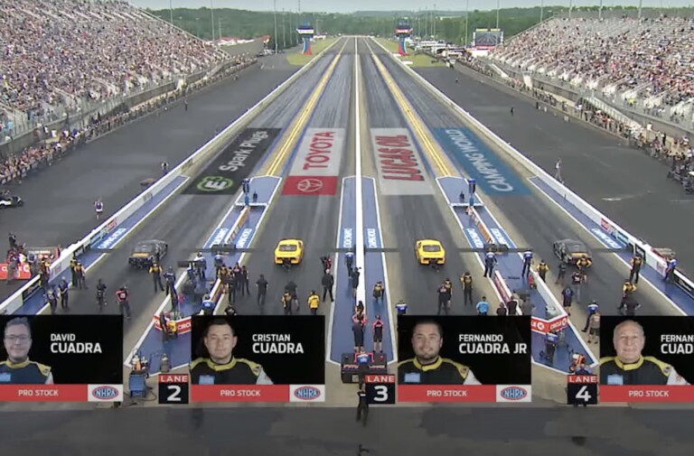 The Quadras: Cuadra Pro Stock Family Makes Four-Wide History