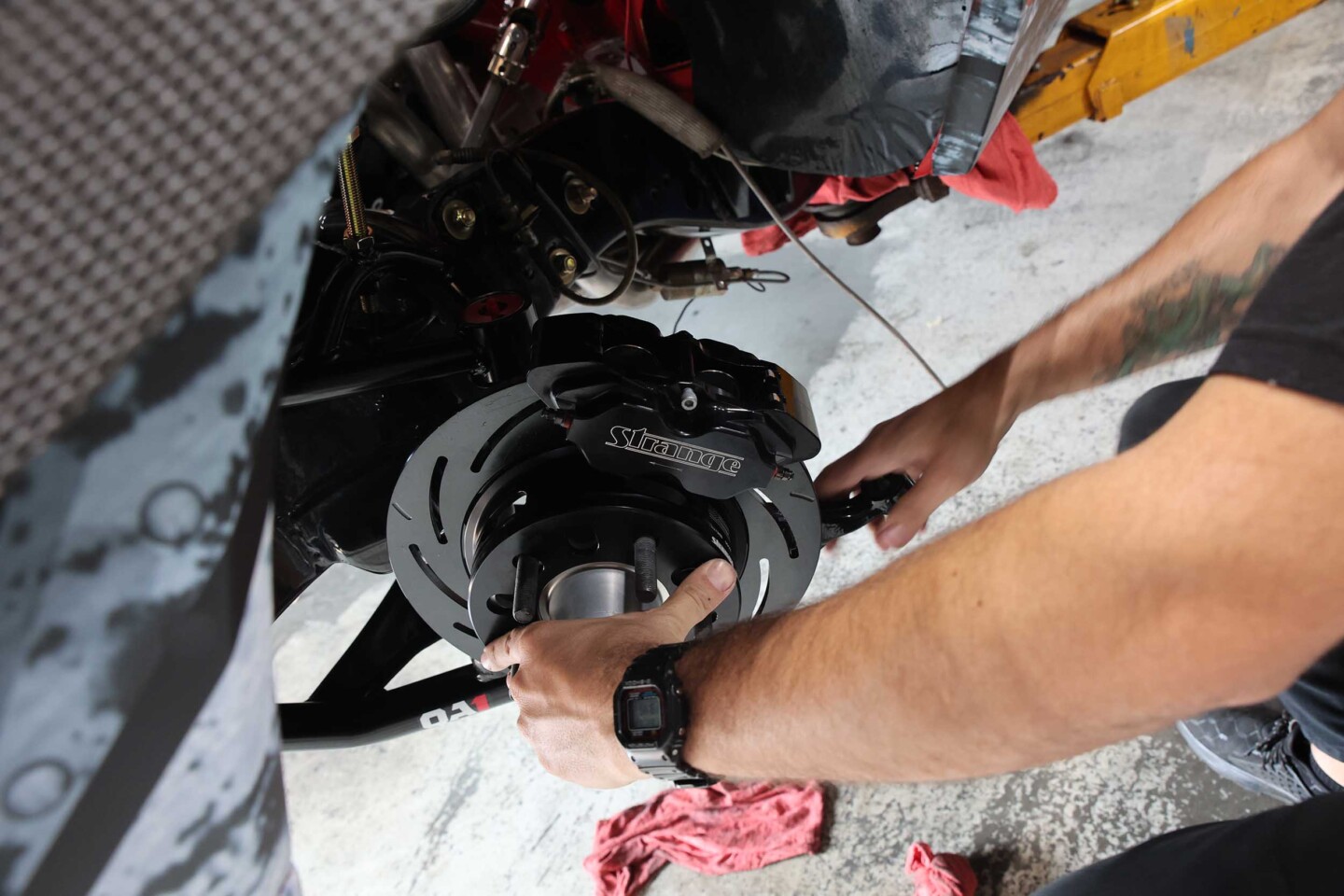 Strange Engineering Pro II H/C two-piece drag racing brakes