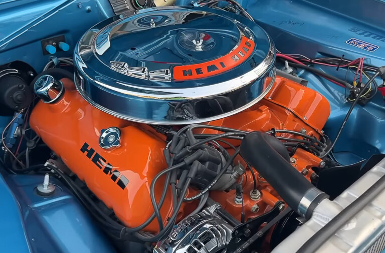 Rare Combo: The Ball Stud Hemi And The Barracuda It Calls Home