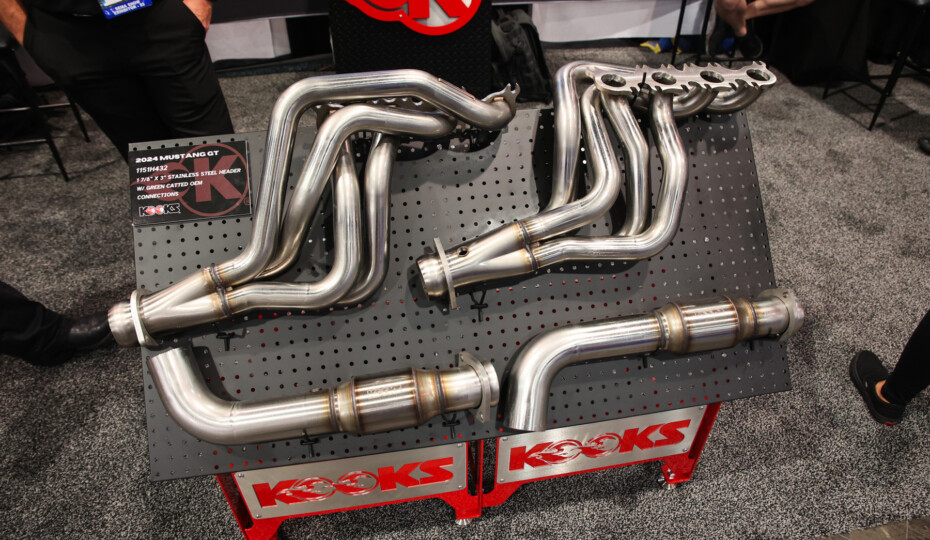 SEMA 2023: Kook's 2024 Mustang GT Stainless Long-Tube Headers