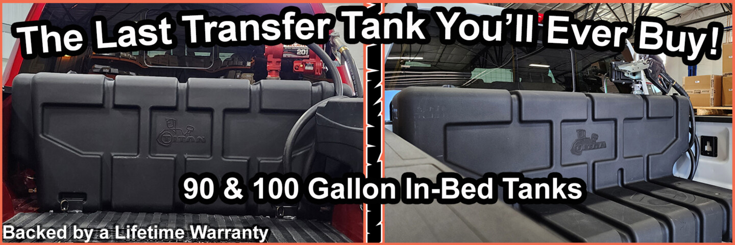 SEMA 2023: The Titan In-Bed Transfer Tank Tops Off 100 Gallon