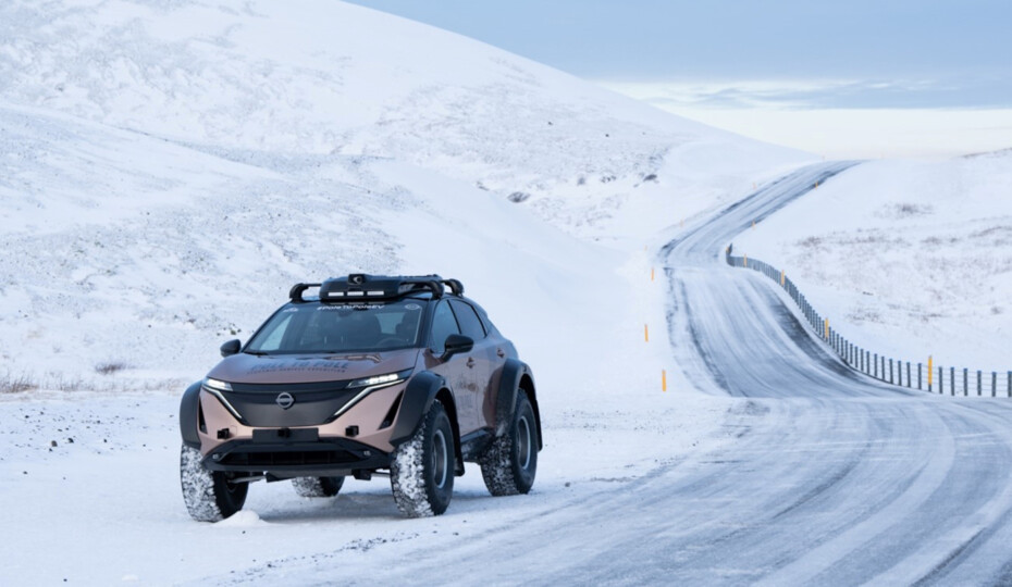 This Couple Drove a Nissan Ariya EV From The North To South Pole