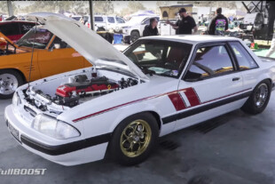 Video: Barra Swapped Fox Body Rips Low 9's In Australia!