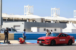 Race-Control S550 Mustang Spotted During 2024 F1 Testing