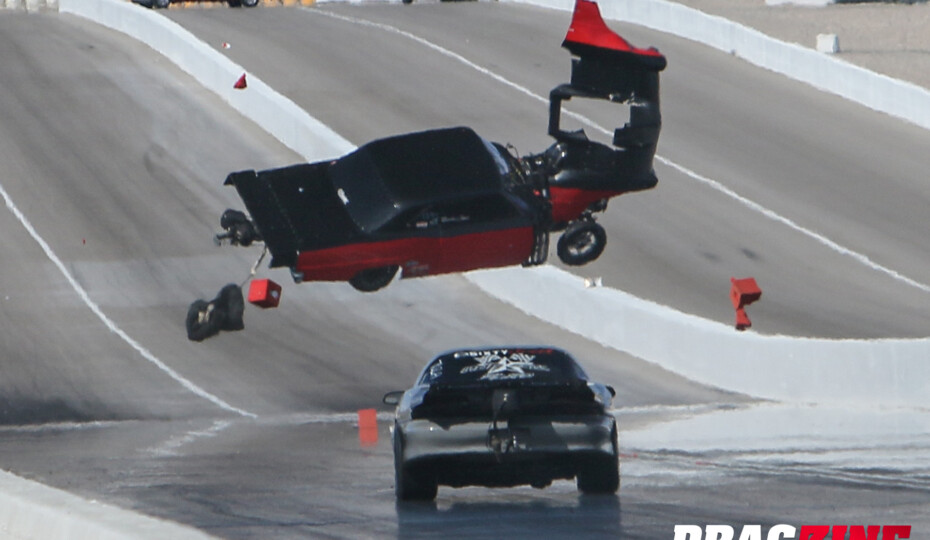 Crash Sequence: Brandon James Unhurt In High-Flying Vegas Incident