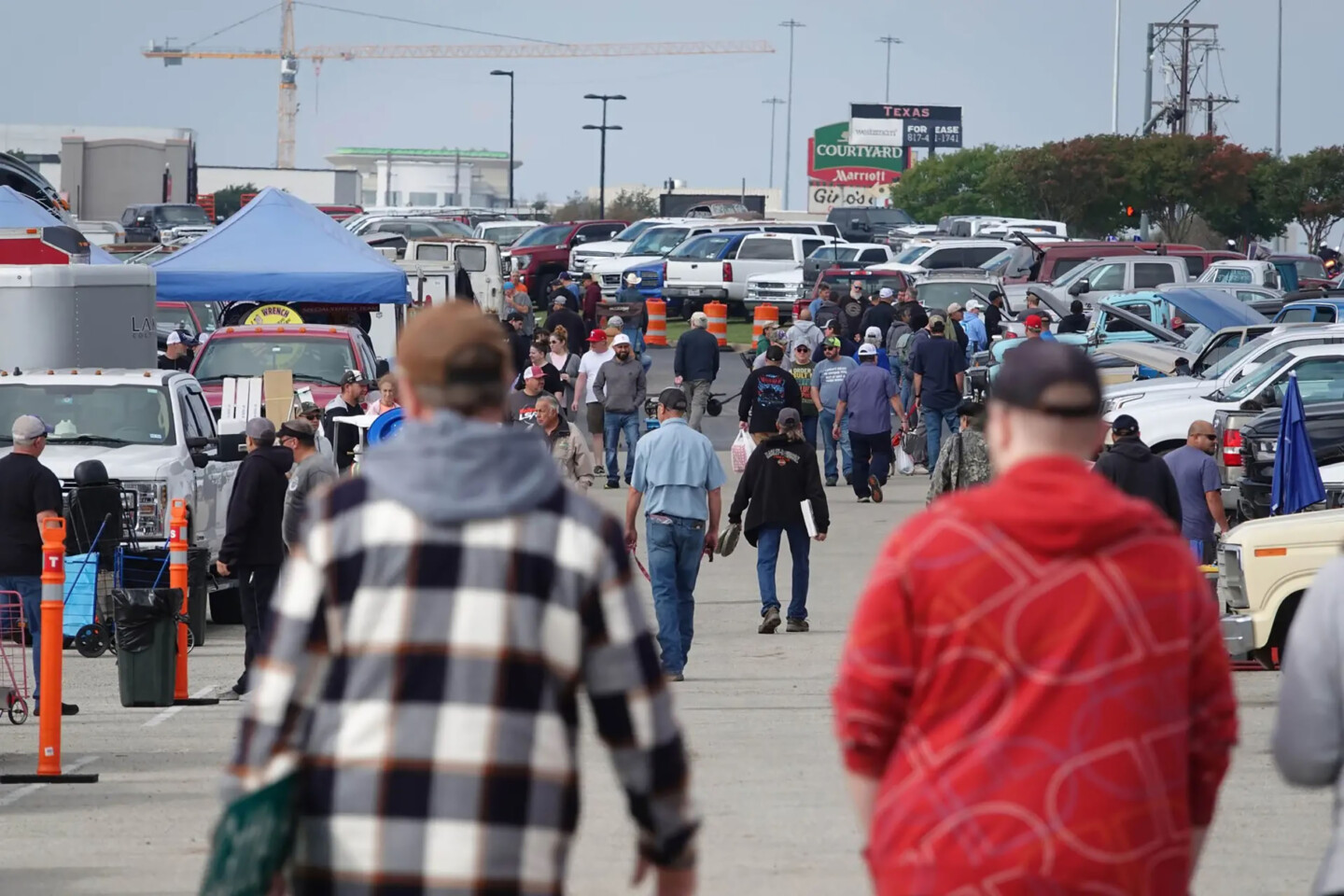 swap meet attendees