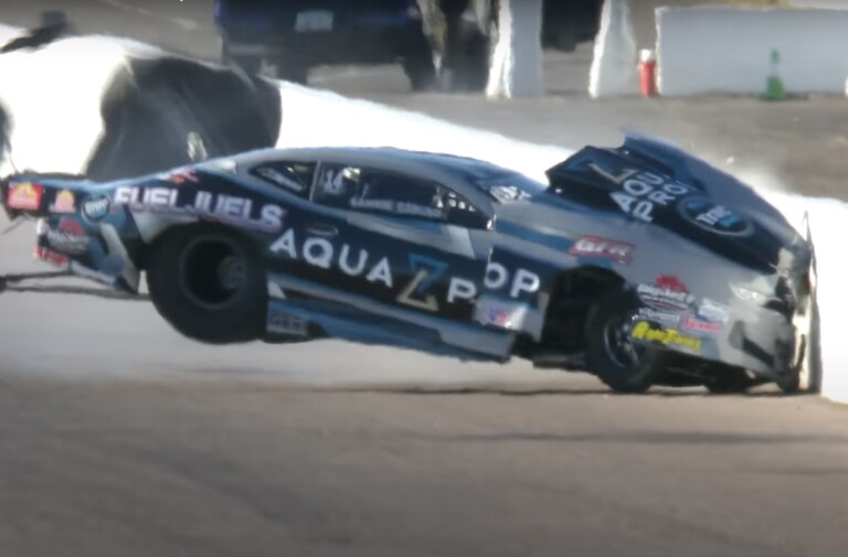 Camrie Caruso Suffers Foot Injury In Phoenix Pro Stock Crash
