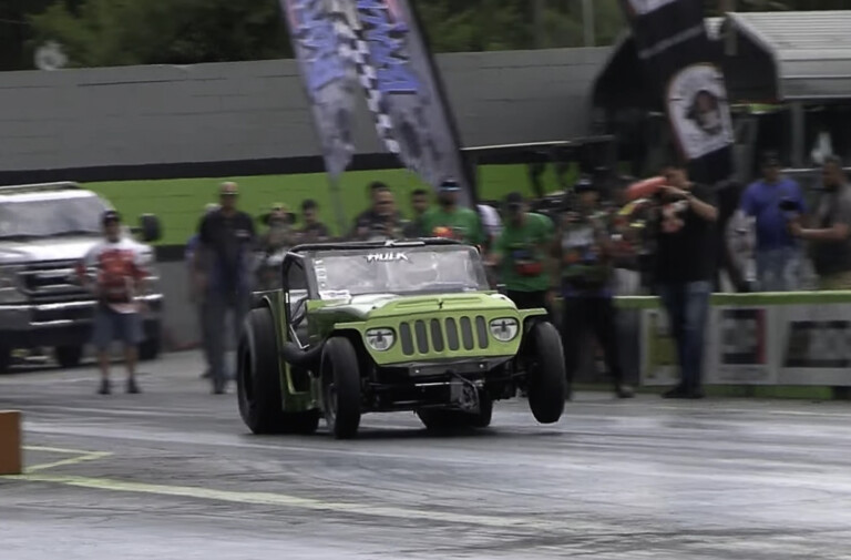 2JZ-Powered Sand Drag Suzuki Rips Off 6-Second Pass On Pavement