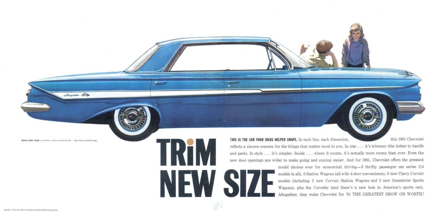 1961 409 Impala side