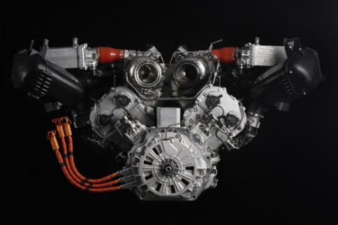 Lamborghini’s New 10,000-RPM Flat-Plane 4.0L Twin-Turbo V8 Engine