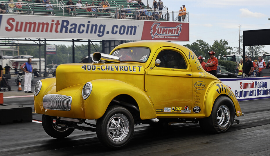 Golden Gasser: Nick Codori's Supercharged 1941 Willys Coupe