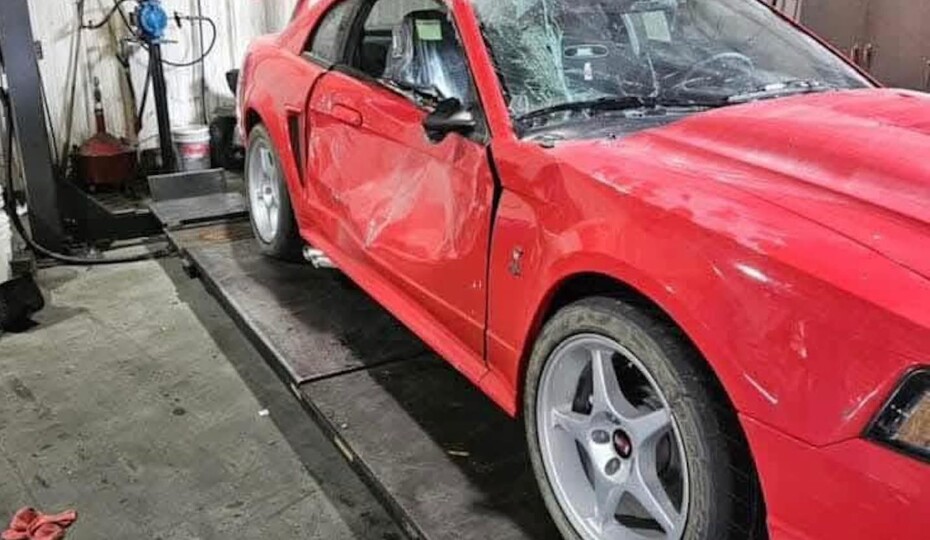 Rare 2000 SVT Cobra R Ravaged In Dealer Showroom Crash